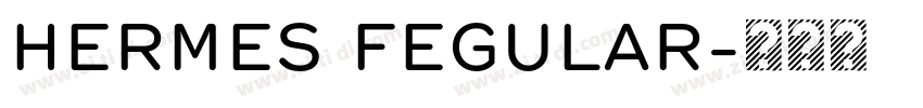 HERMES FEGULAR字体转换
